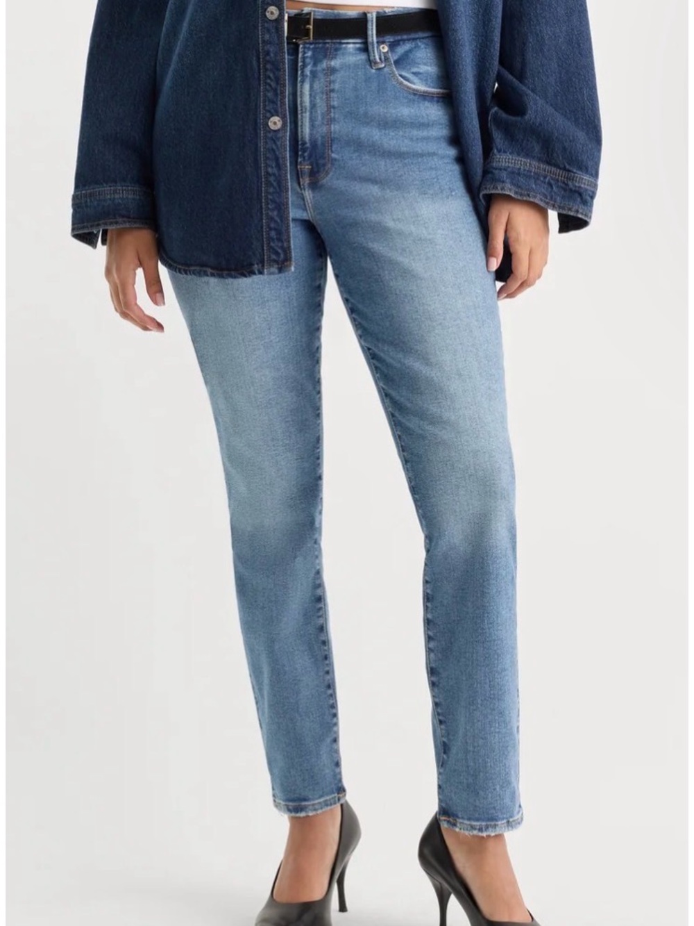 Good American Always Fits Good Legs Skinny 6-12 NWT Denethic Blue 06 Curve